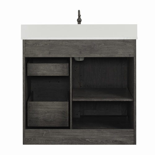 Sand & Stable Jillian 36'' Single Bathroom Vanity with Engineered Stone